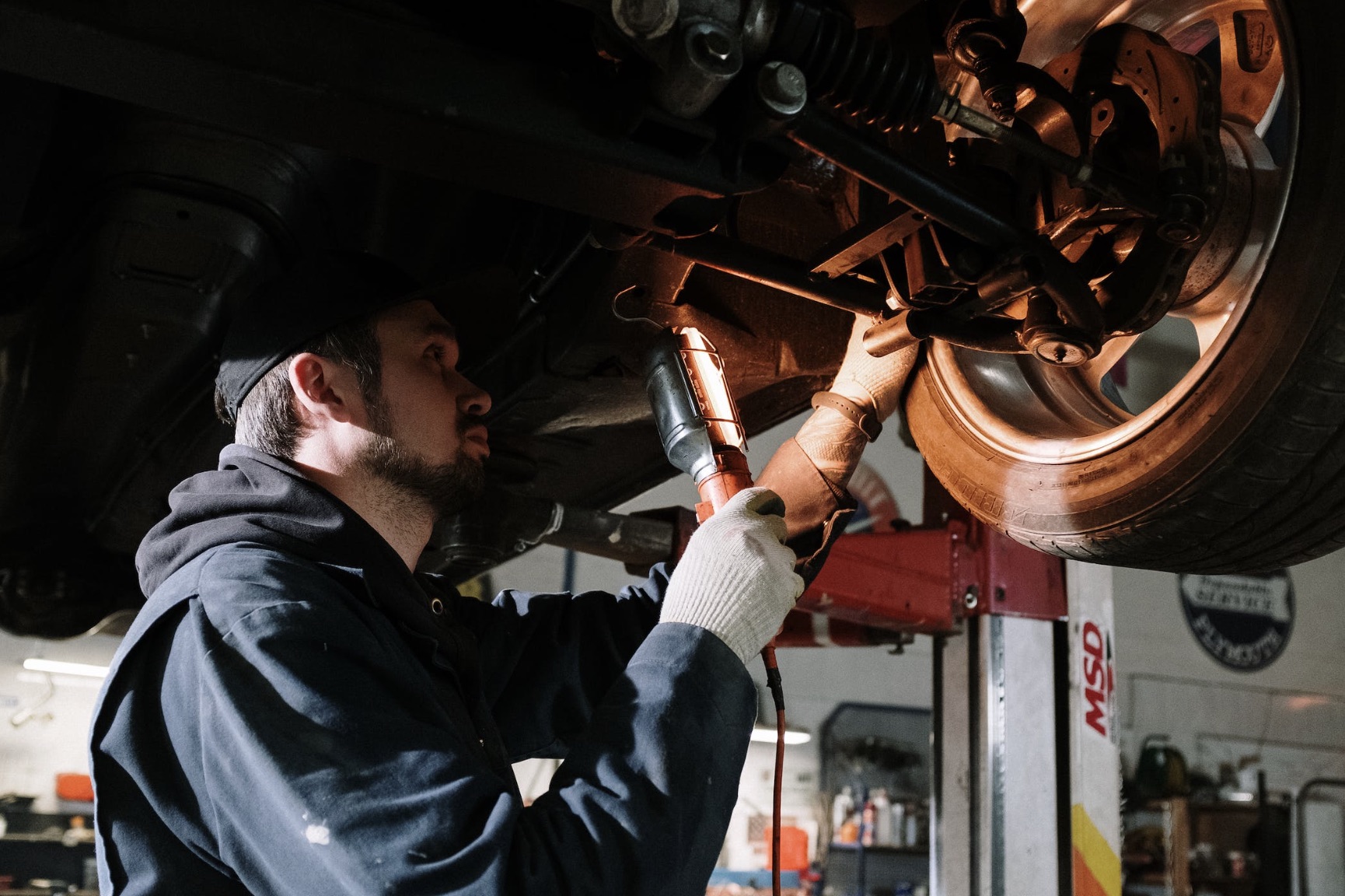 BMW being repaired by a trainedASE certified professional