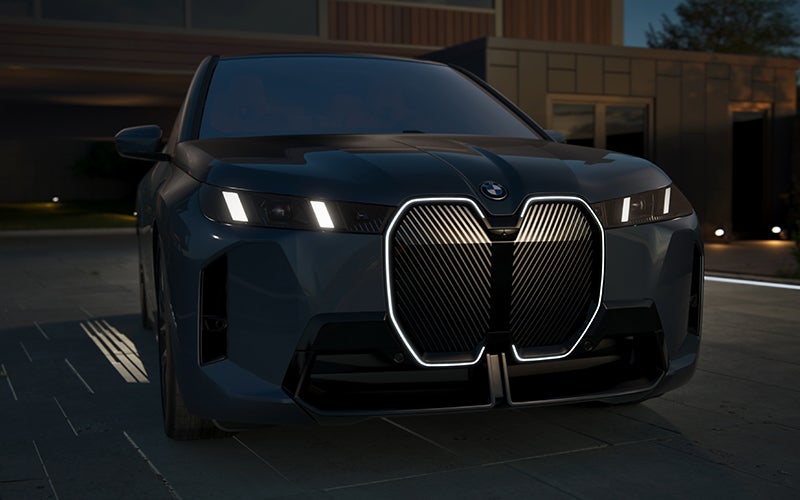 The BMW iX illuminated kidney grille. |Bachrodt BMW in Rockford IL